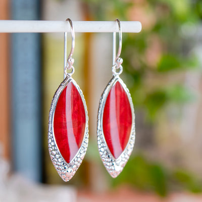 Marquise Sterling Silver Earrings