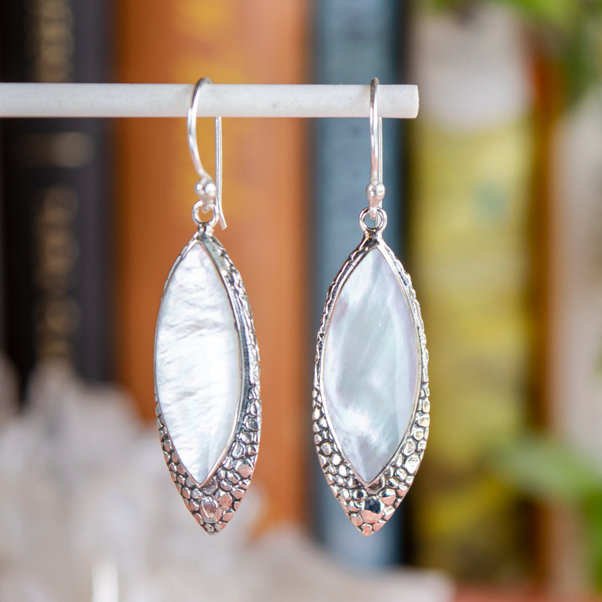 Marquise Sterling Silver Earrings