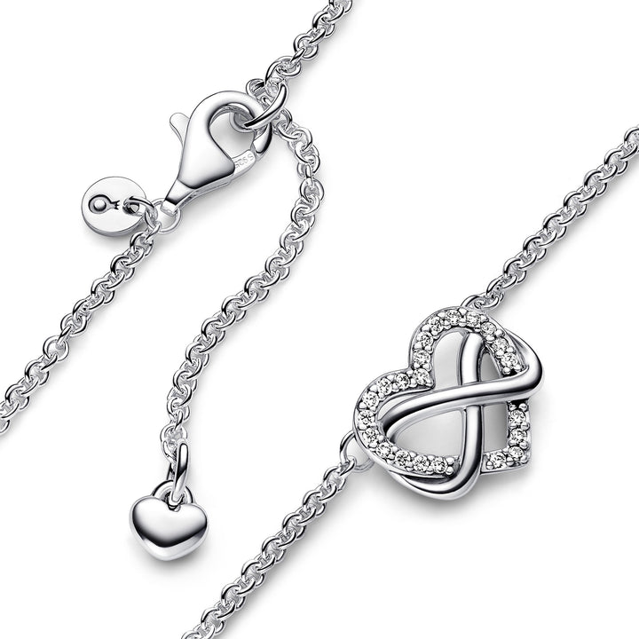 Pandora Sparkling Infinity Heart Collier Necklace – Elisa Ilana