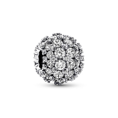 Sparkling Pavé Round Charm