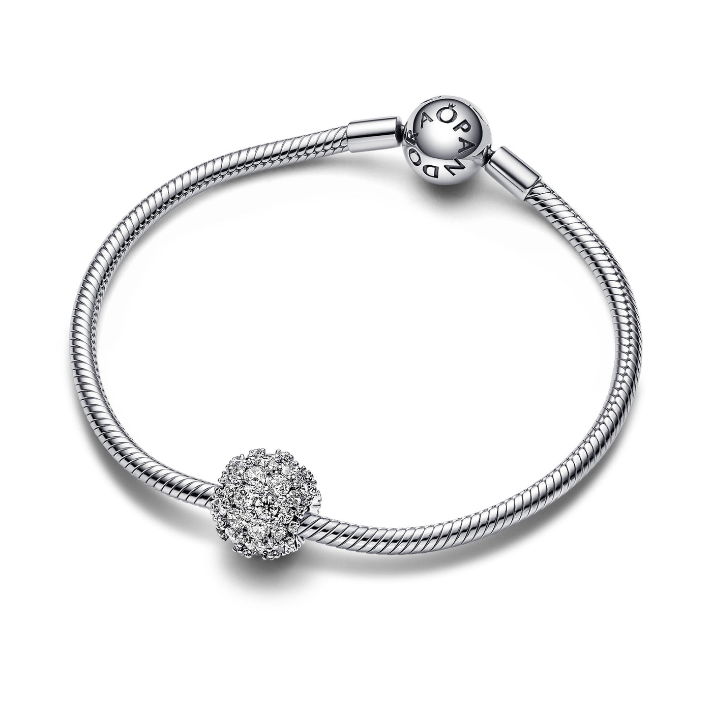 Sparkling Pavé Round Charm