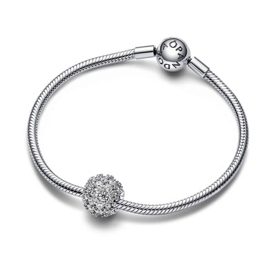 Sparkling Pavé Round Charm
