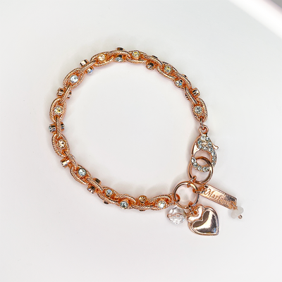 Chain Link & Crystal Bracelet