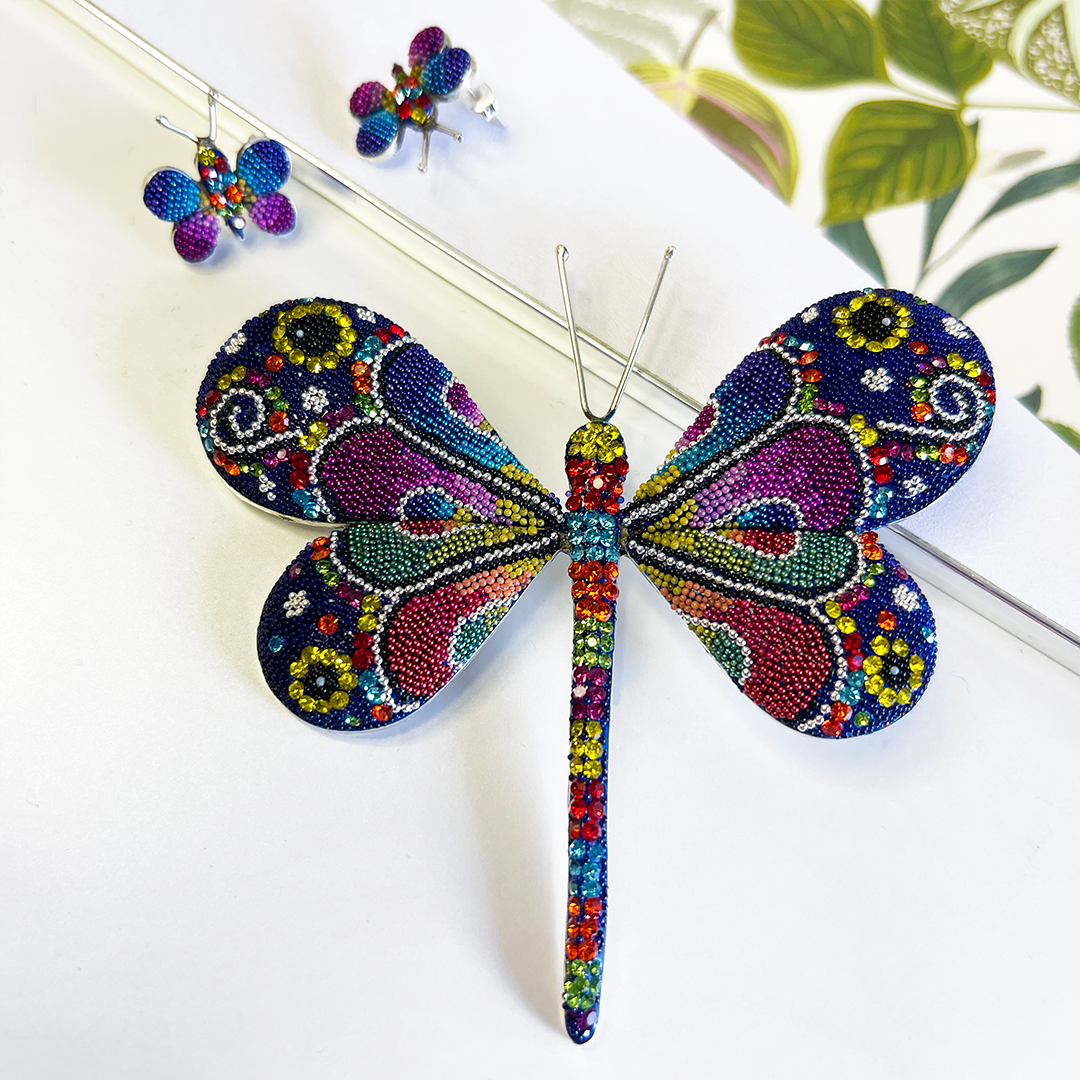 Dragonfly Pendant & Earring Set
