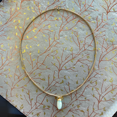 Ethiopian Opal Pendant on 14ktgf Chain