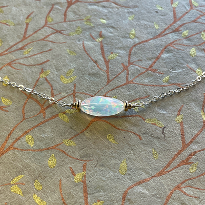 Ethiopian Opal on SS Chain