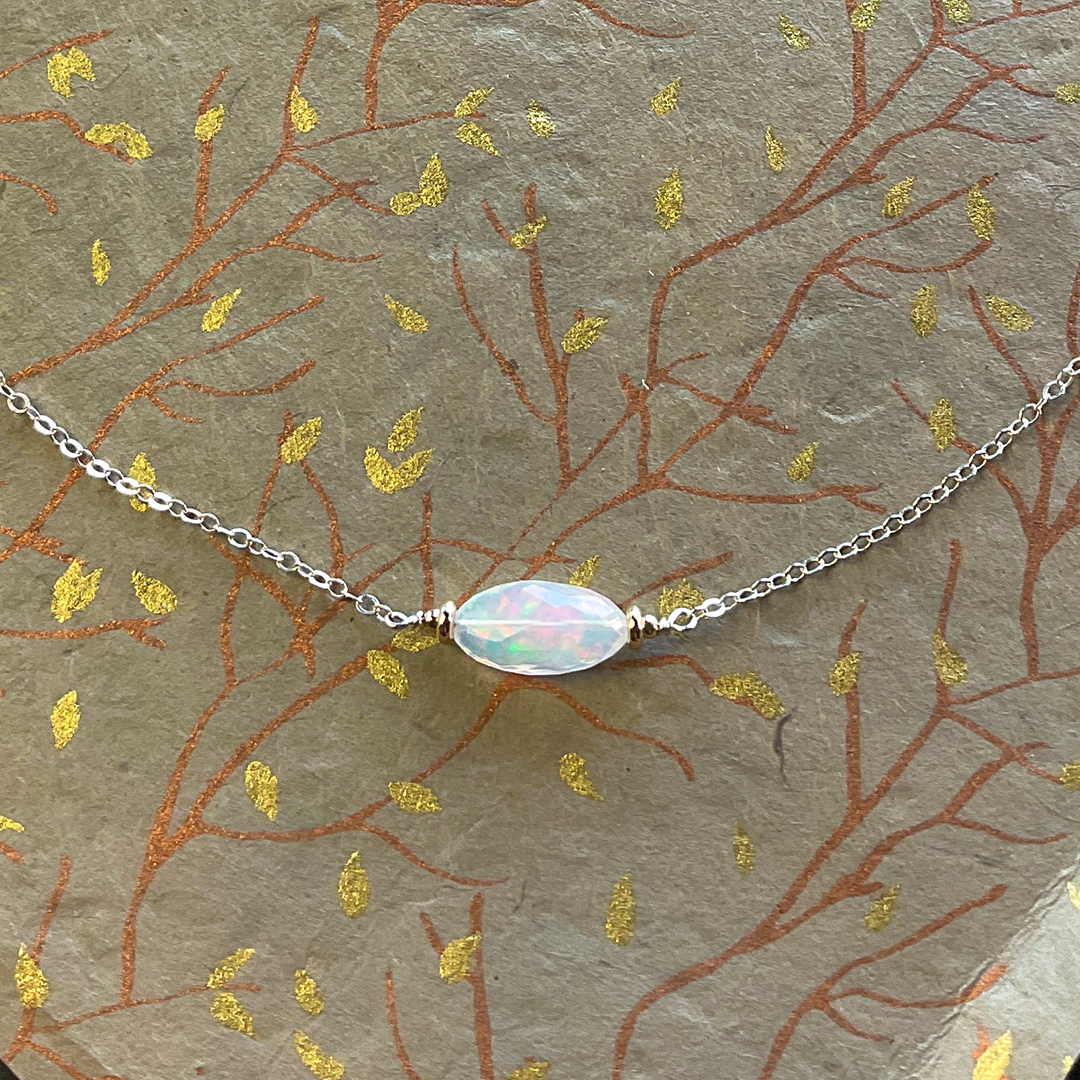 Ethiopian Opal on SS Chain