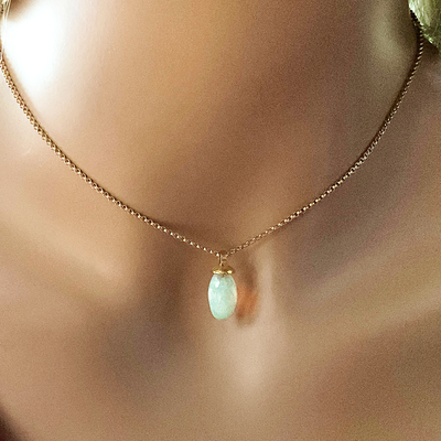 Ethiopian Opal Pendant on 14ktgf Chain