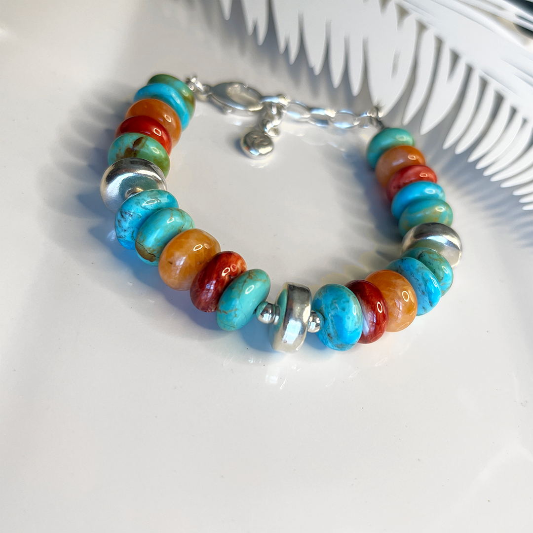 Multi-stone Rondelle Bracelet