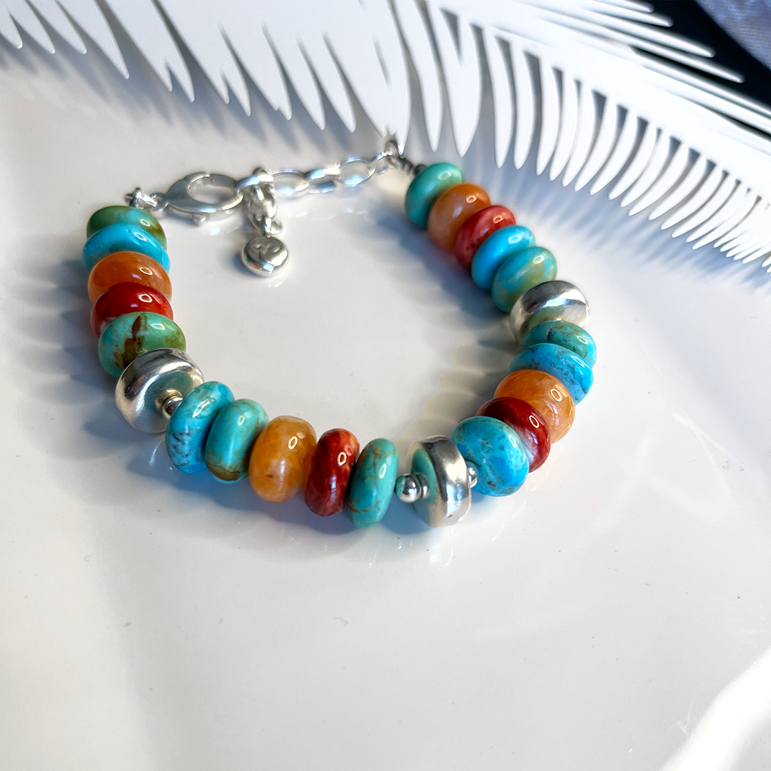 Multi-stone Rondelle Bracelet