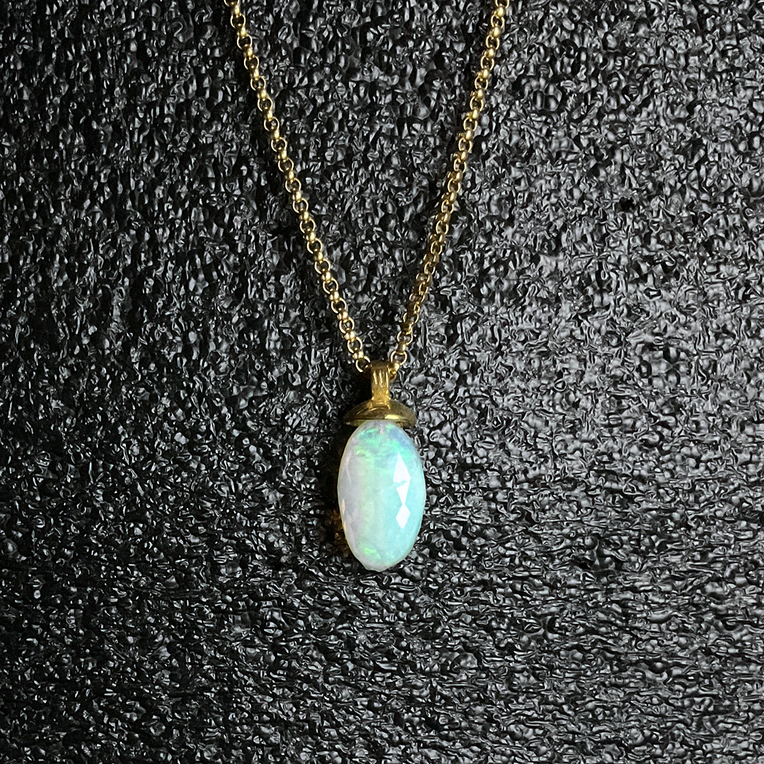 Ethiopian Opal Pendant on 14ktgf Chain