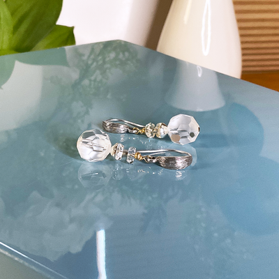 Swarovski Crystal Earrings w/ SS French Wires