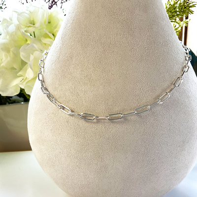 SS Fancy Cable Chain Necklace