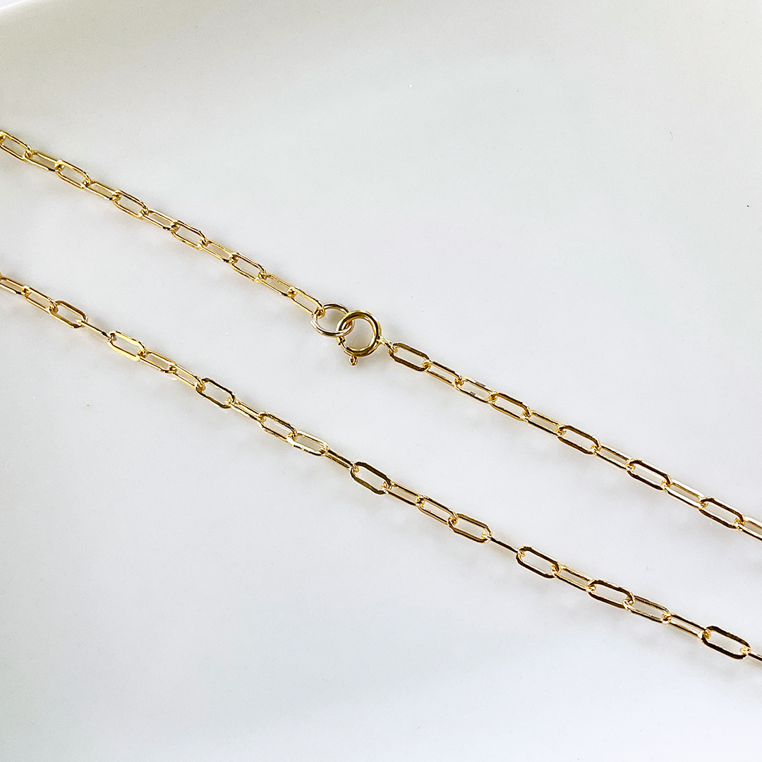 14KTGF Rounded Edge Chain Necklace