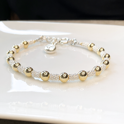 Classic Caviar Bracelet w/ 14ktgf Accents