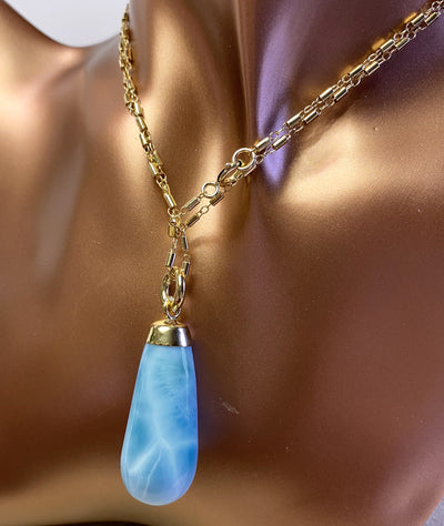AA Larimar on 14GF Fancy Station Chain