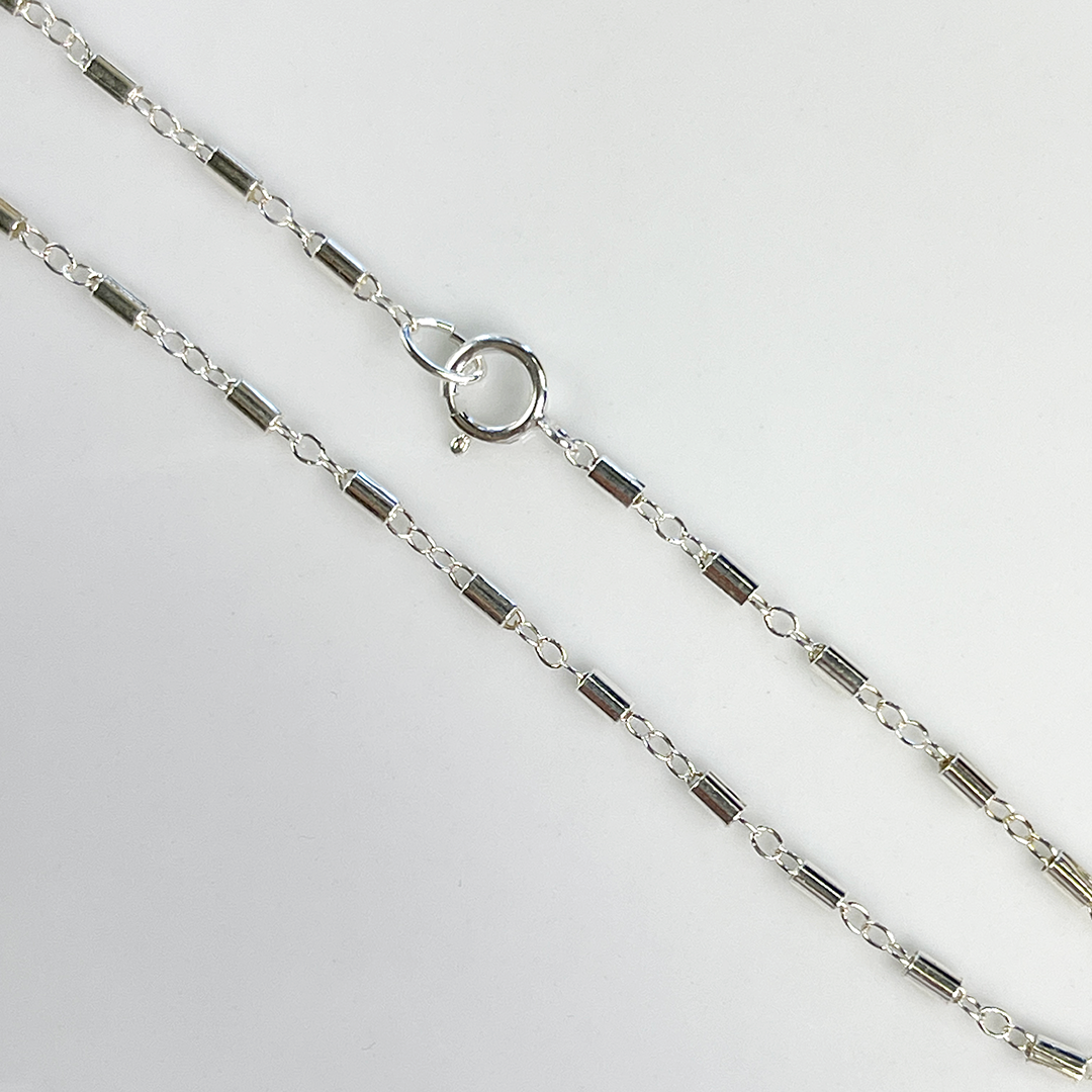 SS Fancy Long/Short Chain Necklace