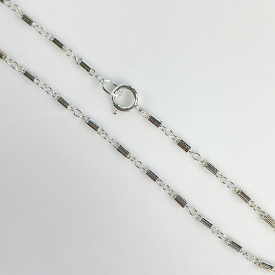 SS Fancy Long/Short Chain Necklace