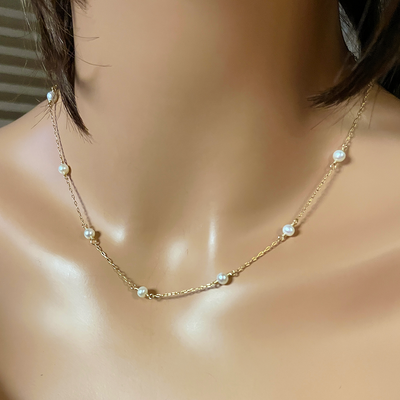Pearls by the Yard 14ktgf Necklace