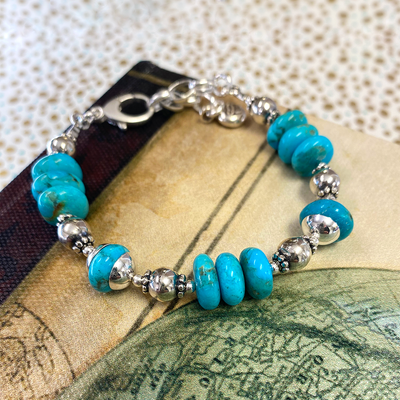 Kingman Turquoise & Sterling Silver Bracelet