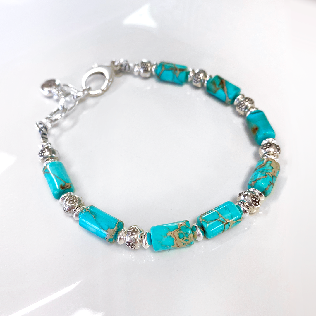 Arizona Turquoise and Fine Silver Bracelet