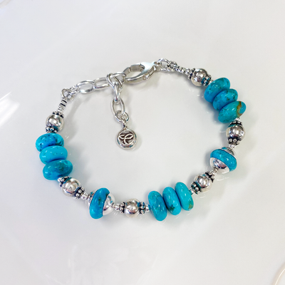 Kingman Turquoise & Sterling Silver Bracelet