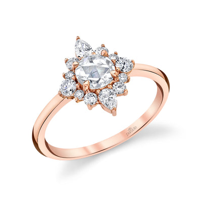 Parade 14Kt Lumiere Rose-Cut Diamond Engagement Ring