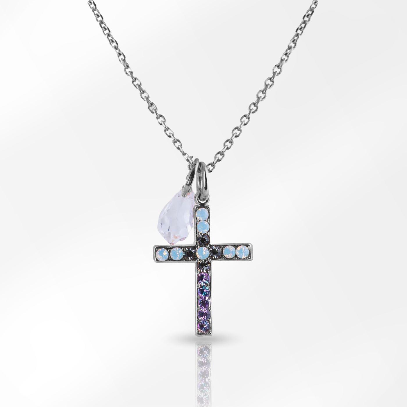 Petite Cross "Ice Queen" Pendant
