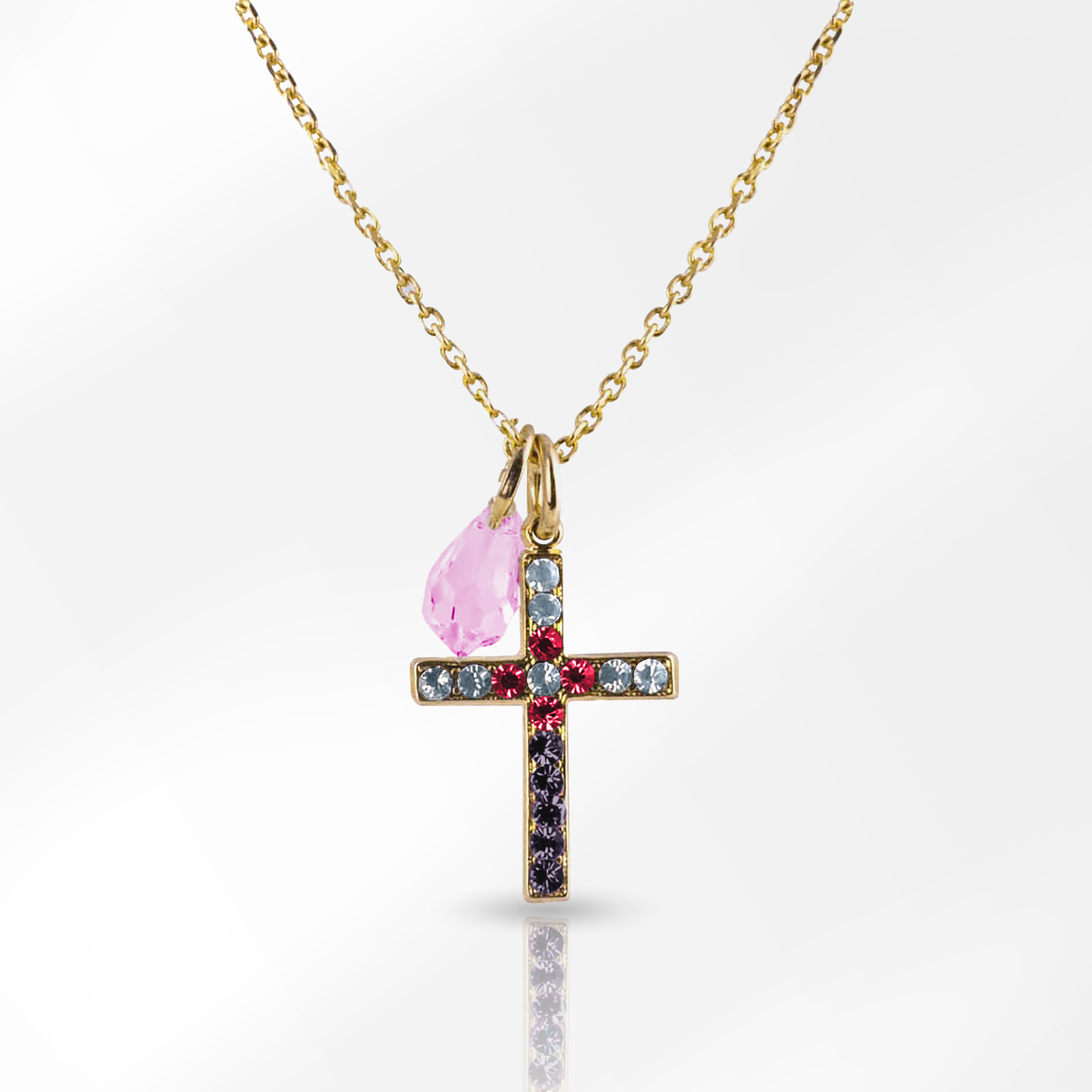 Petite Cross "Enchanted" Pendant
