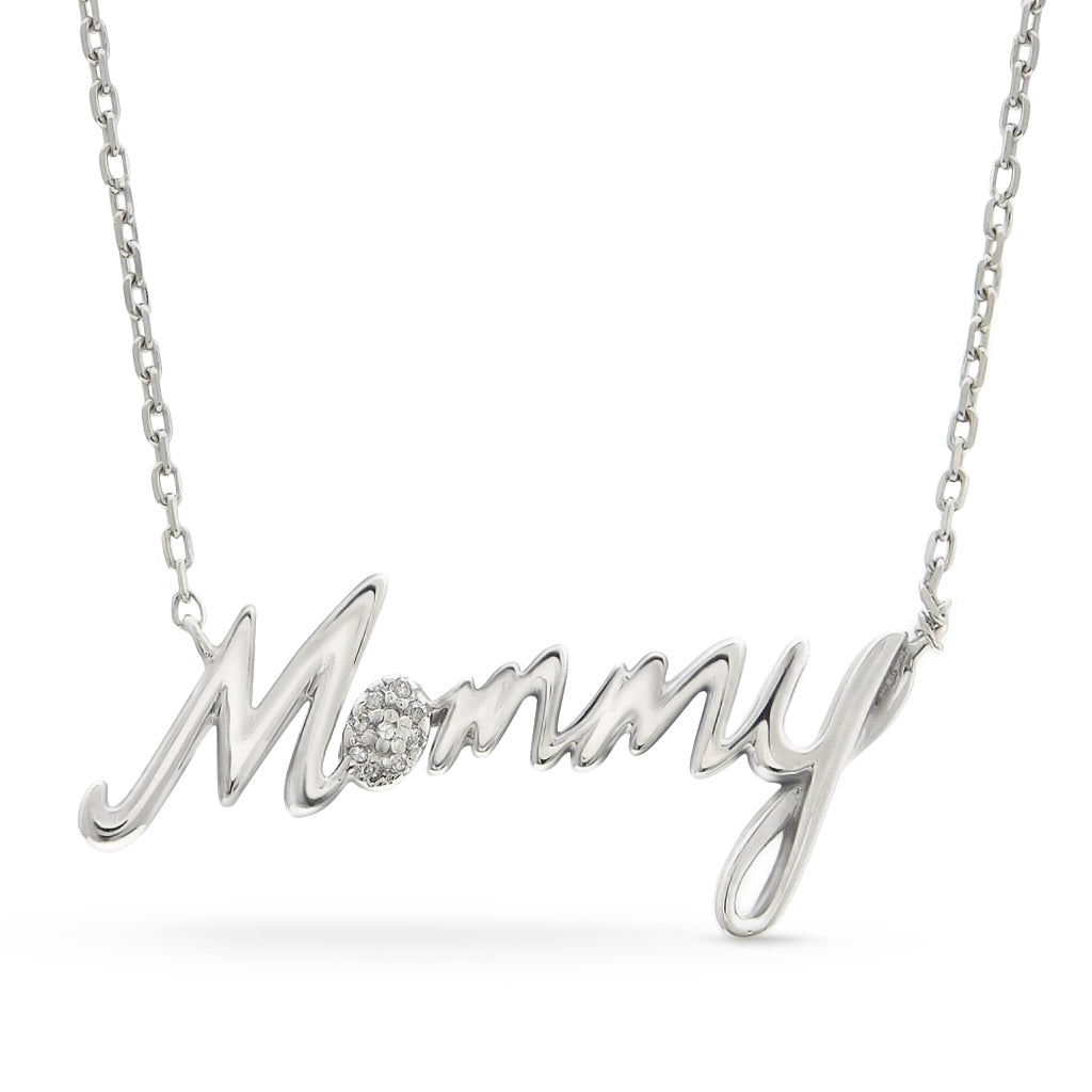 Mommy Pavè Diamond Necklace
