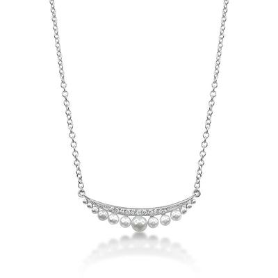 Parade Two-Tone Diamond & Pearl Necklace