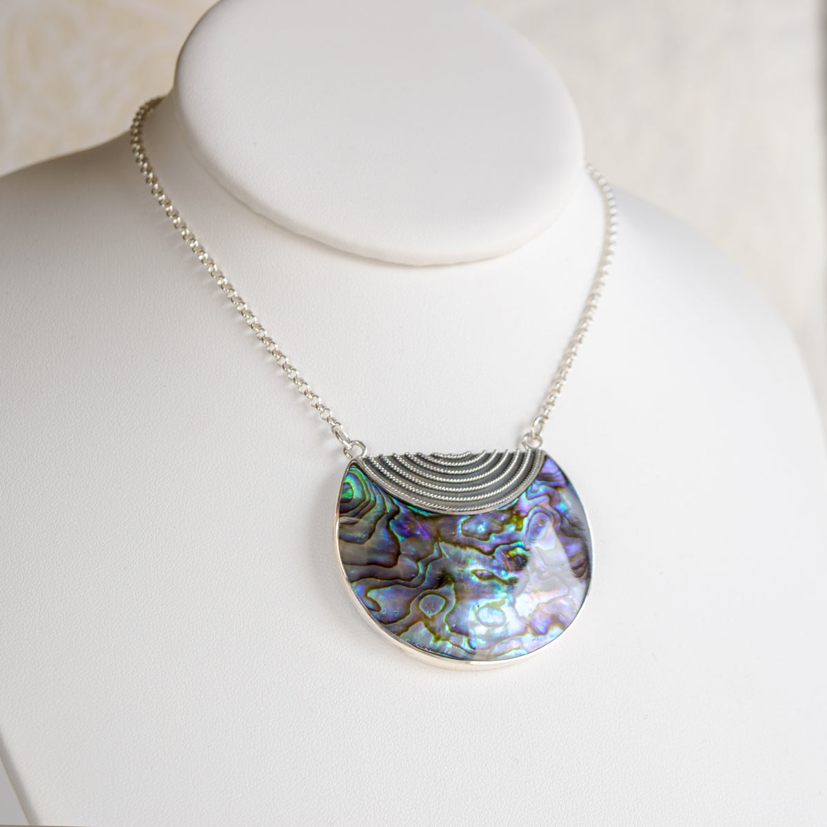 20" Pendant on Sterling Silver Cable Chain