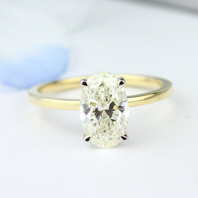 Parade 'Classic' Oval Head Diamond Engagement Ring