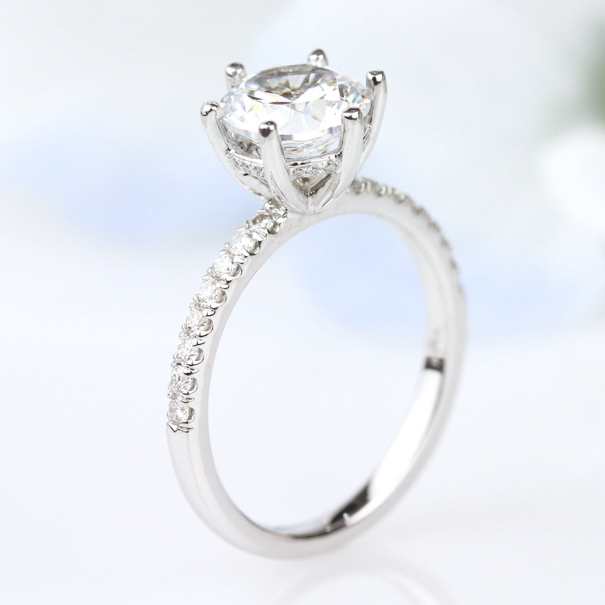 14KW 0.27CT Diamond Engagement Ring
