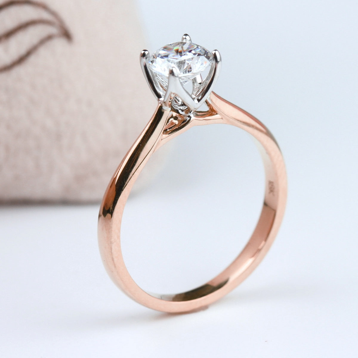 Parade Two-Tone Classic Round Engagement Ring
