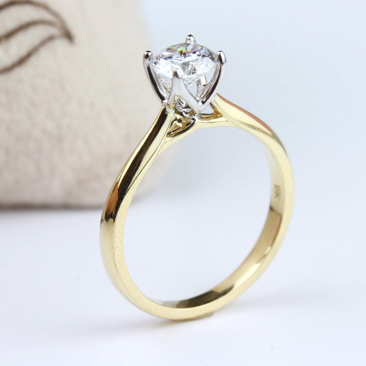 Parade Two-Tone Classic Round Engagement Ring
