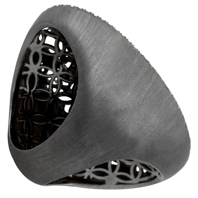 Black Raw Diamond Cluster Ring-342293