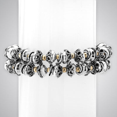 Sterling Silver & 14KGF Bracelet-341524