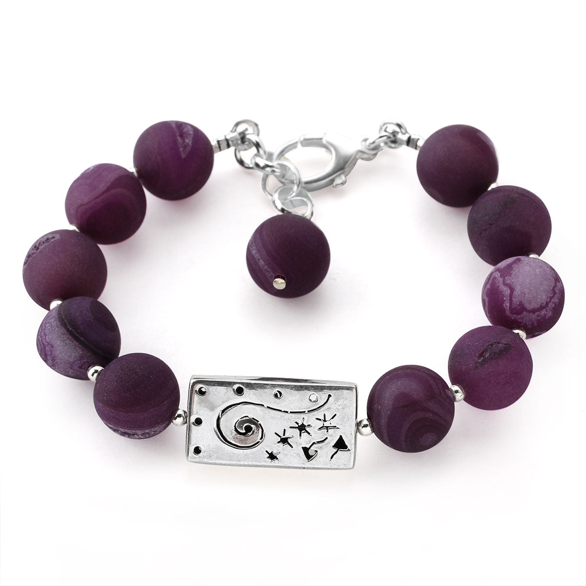 Lollies Purple Druzy Bracelet-349374