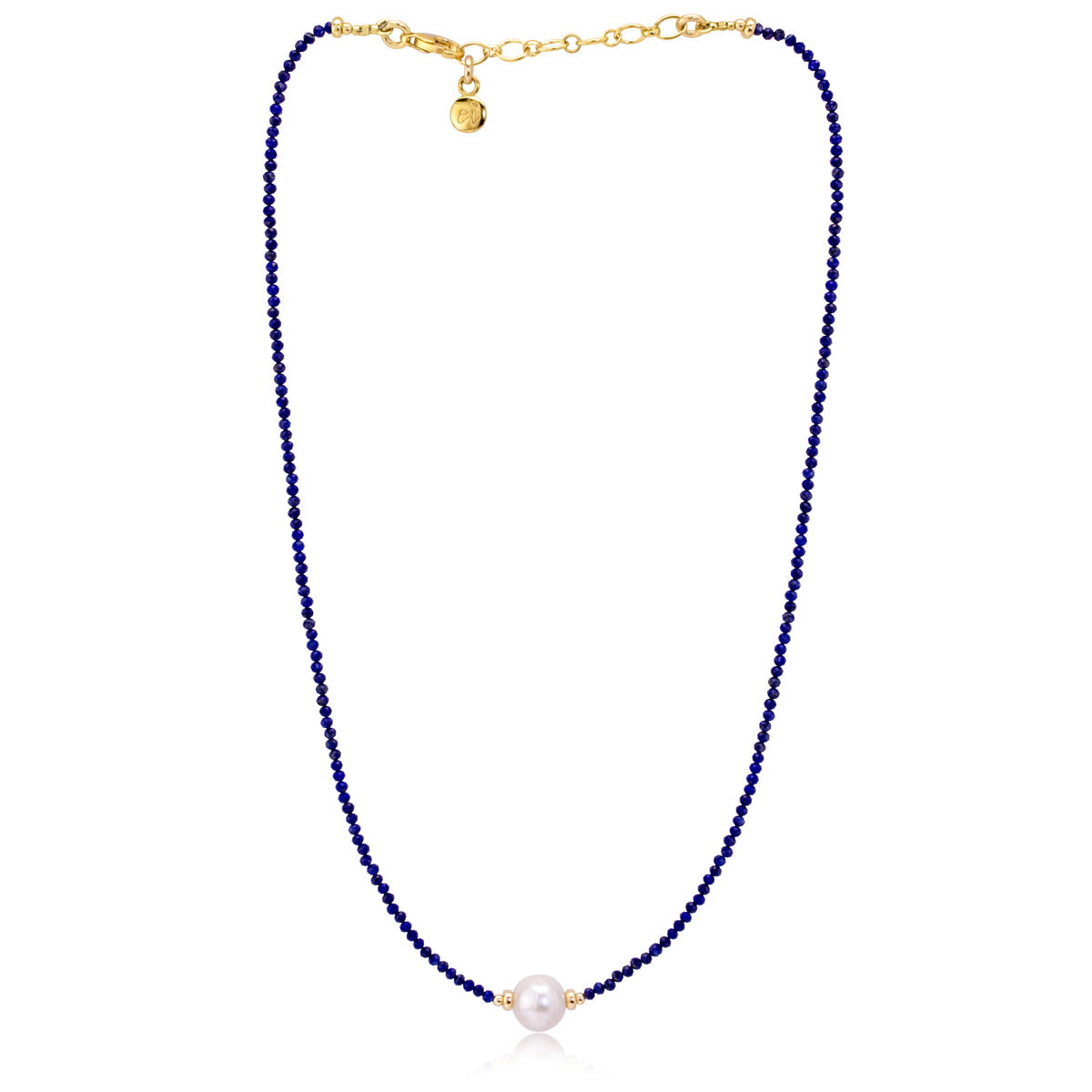 Impressionist Collection Lapis & Pearl Necklace