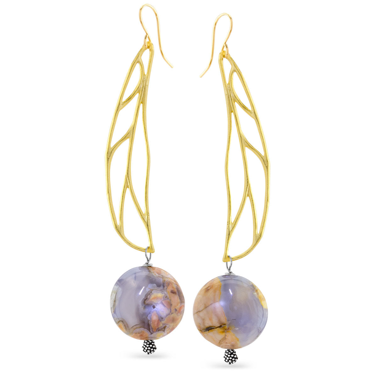 Impressionist Collection Natural Chalcedony Earrings