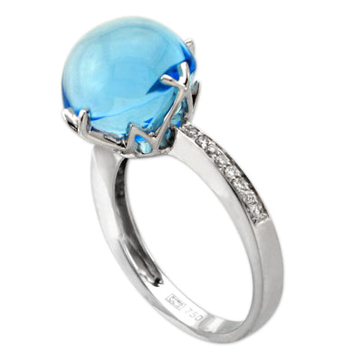 Blue Topaz Jelly Bean Ring-328555