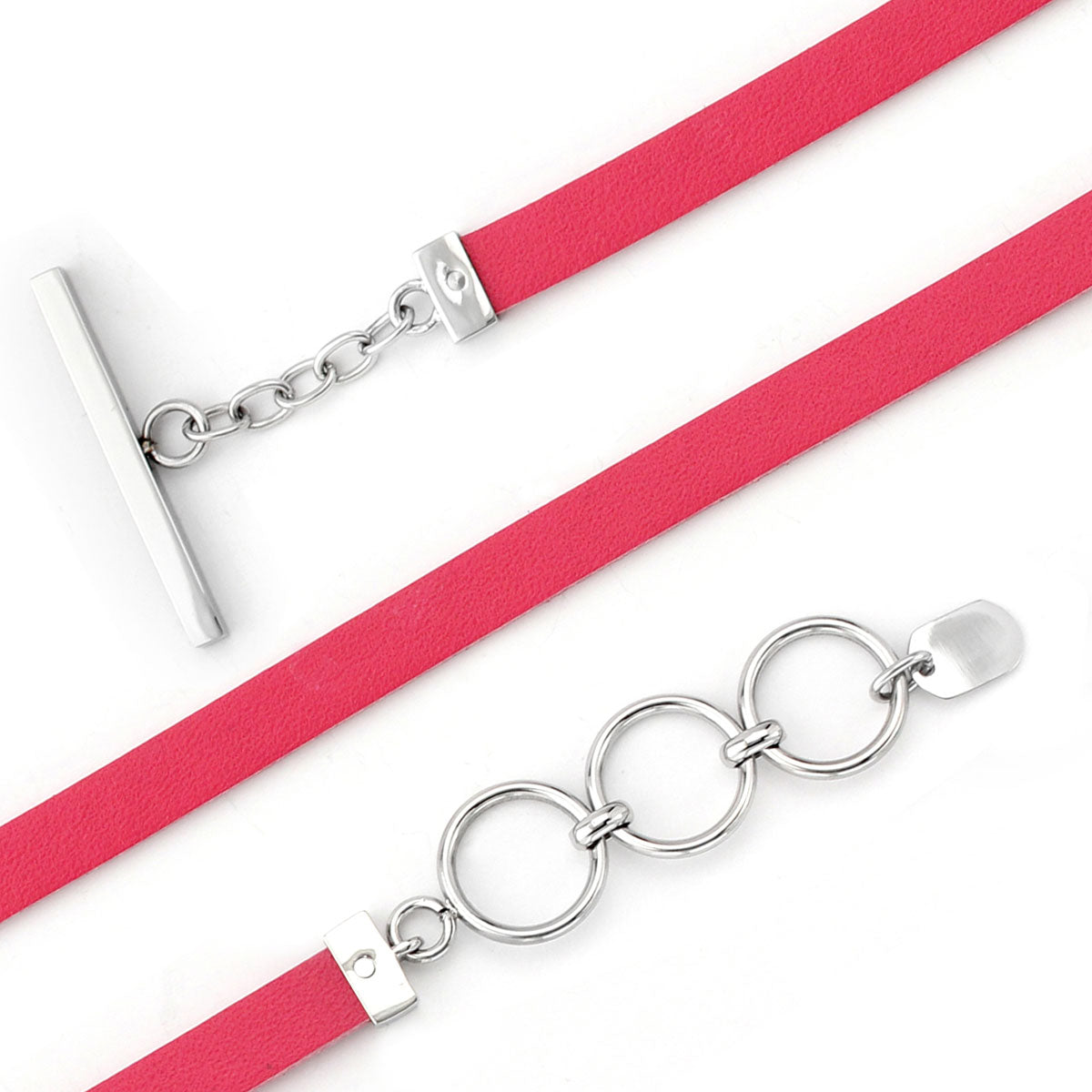 Tickled Pink Leather Bracelet RETIRED ONLY 1 LEFT!-340094