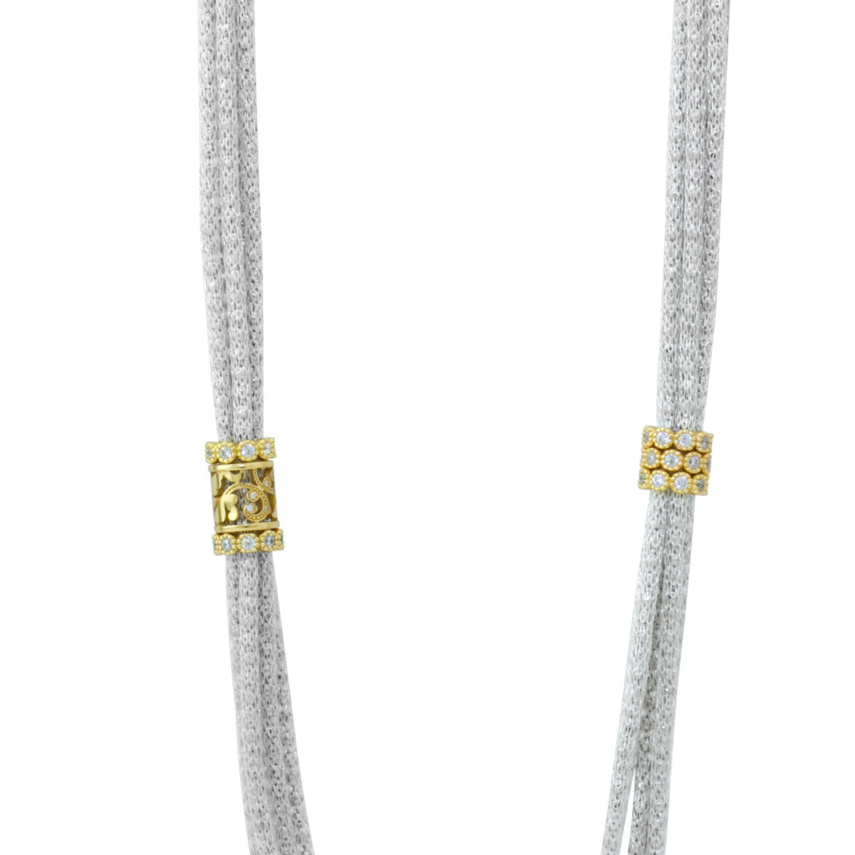 Luca Au Silk Long Weave Necklace