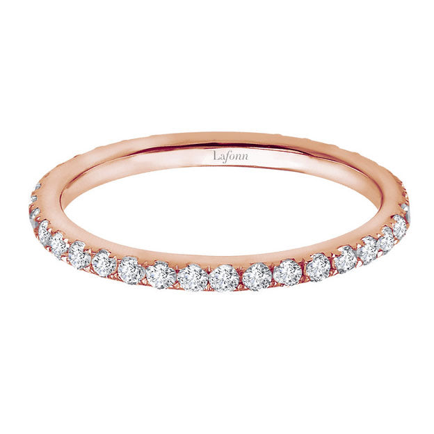 Rose Gold Plated Ring with simulated Diamonds