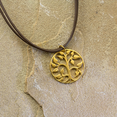 Leather Giving Life Necklace