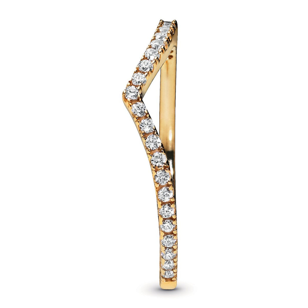 Pandora Sparkling Wishbone Ring – Elisa Ilana