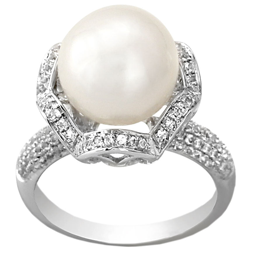 South Sea Pearl & Topaz Ring-341475