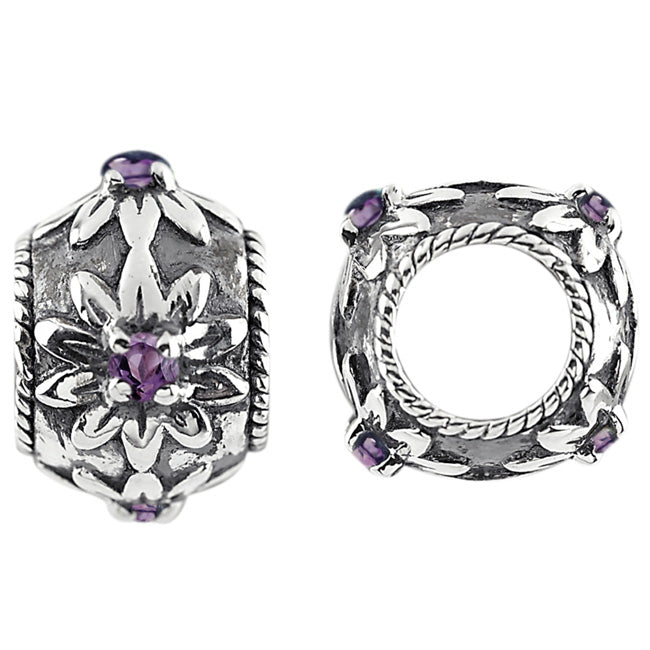 Storywheels Amethyst Flowers Sterling Silver Wheel ONLY 1 AVAILABLE!-336867