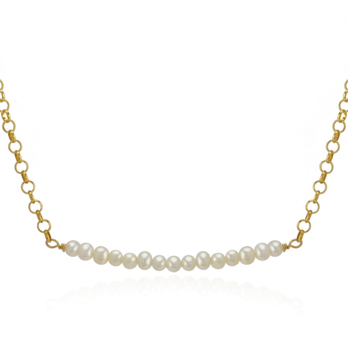 3mm Pearl Bar Necklace